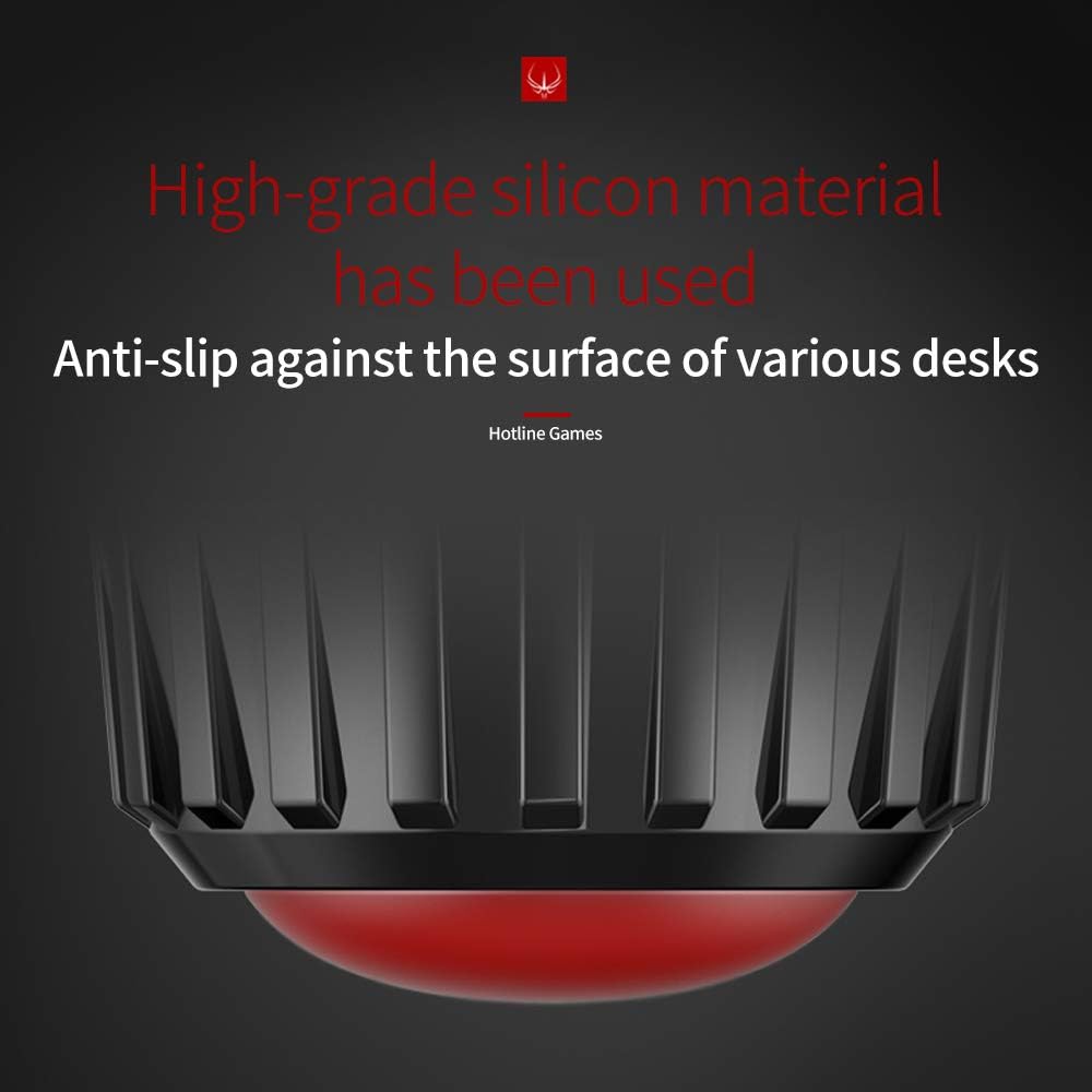 HOTLINEGAMES H2 Ergonomic Keyboard Riser Laptop Notebook Stand Holder Cooler Laptop Cooling Pad (Black-Red)