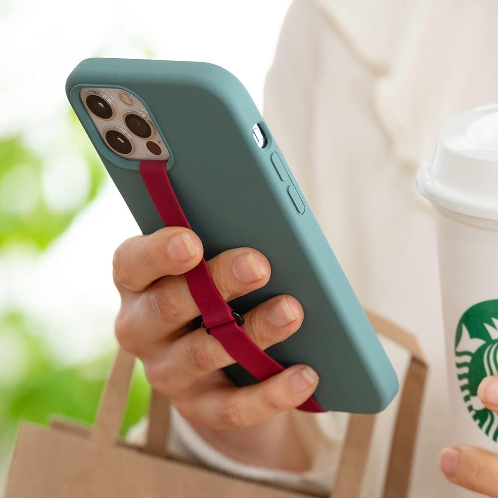 C-Shaped Clip Finger Phone Grip, Sinjimoru Silicone Cell Phone Strap for Phone Case with Clip as Phone Loop Holder for iPhone Case & Samsung Phone. Sinji Loop Clip Navy 210