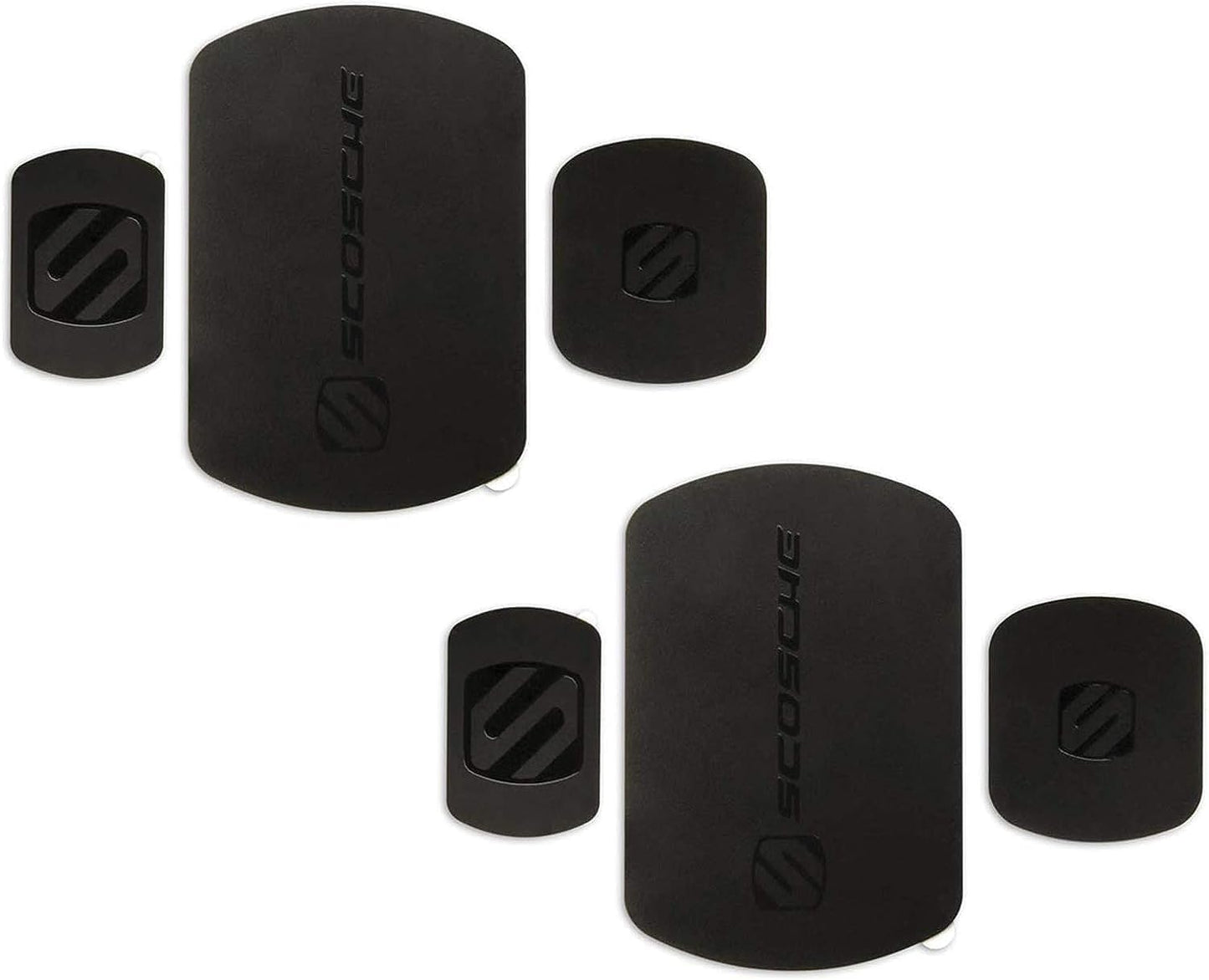 Scosche MRK2PK-UB MagicMount Replacement Metal Plate Kit for Phone, Metal Plates for Magnetic Mount Cell Phone Holder for Car, Universal with All Devices and Phone Case, Black, Pack of 2