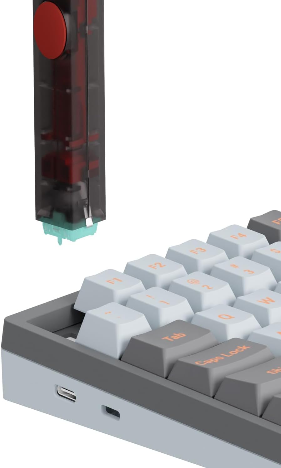 GATERON Twins Switch Puller Keycap Puller, DIY Tool Easily Remove and Replace Gaming Keyboard Switches and Keycaps Integrated for Mechanical Keyboard