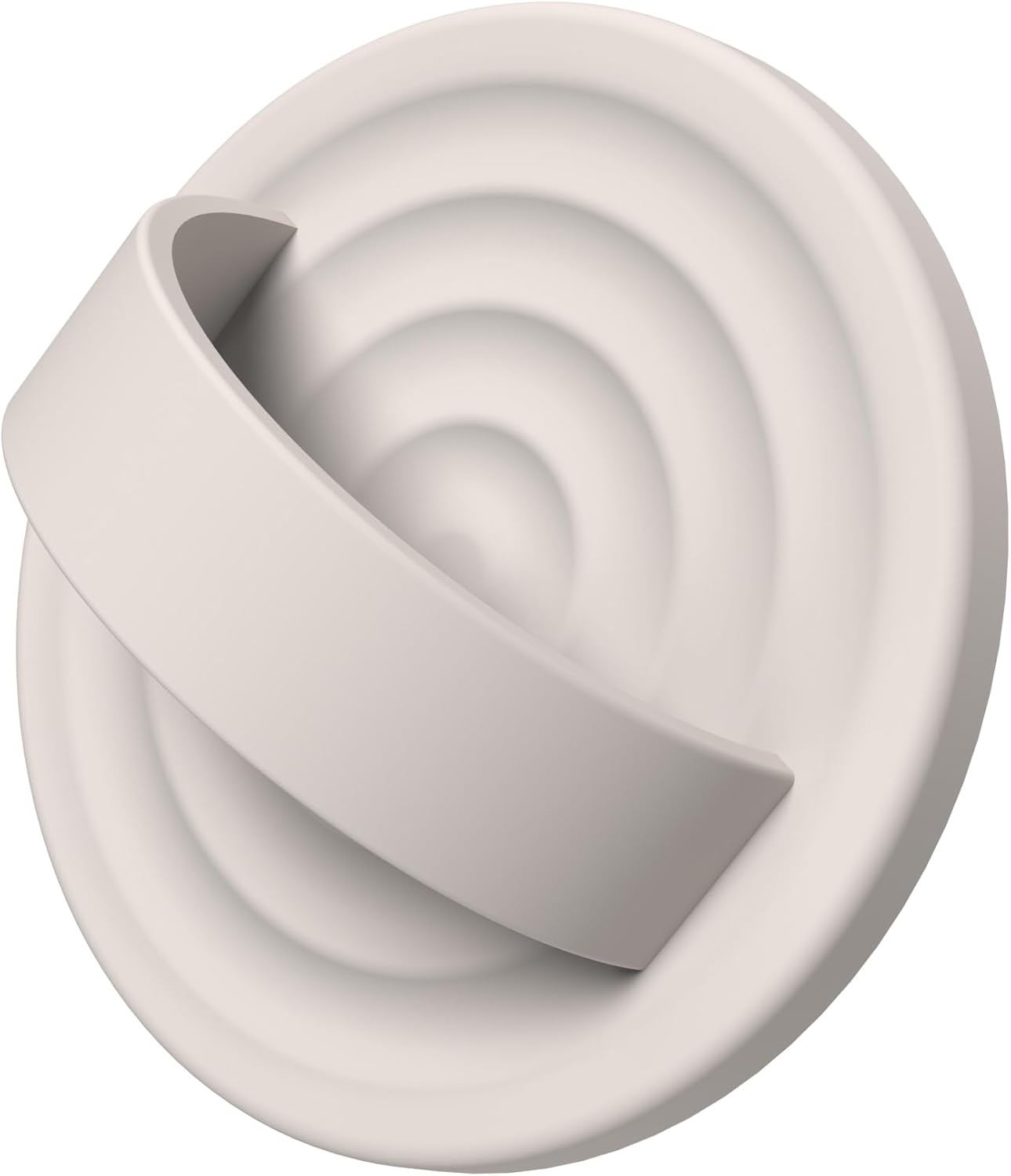 Magnetic Phone Ring Grip Holder, Silicone Finger Loop Grip, Compatible with MasSafe, Back of Phone for iPhone Pro Max/Plus/16/15/15/14/13/12 Series, Stone