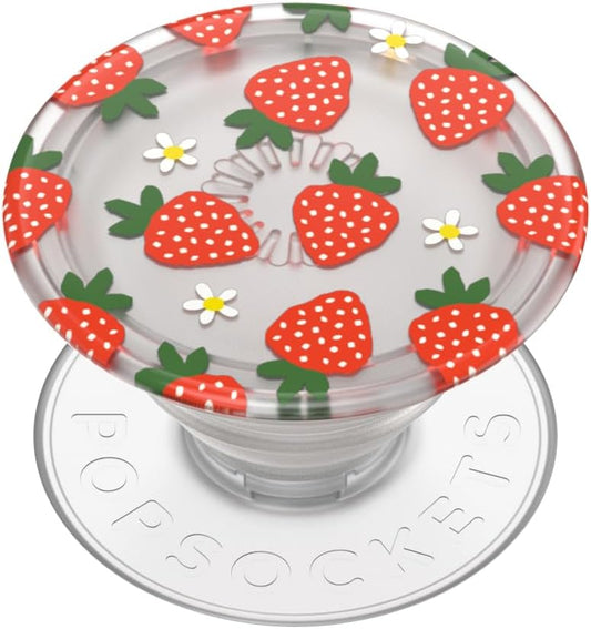 PopSockets Plant-Based Phone Grip with Expanding Kickstand, Adhesive Grip, Eco-Friendly - Berries and Cream