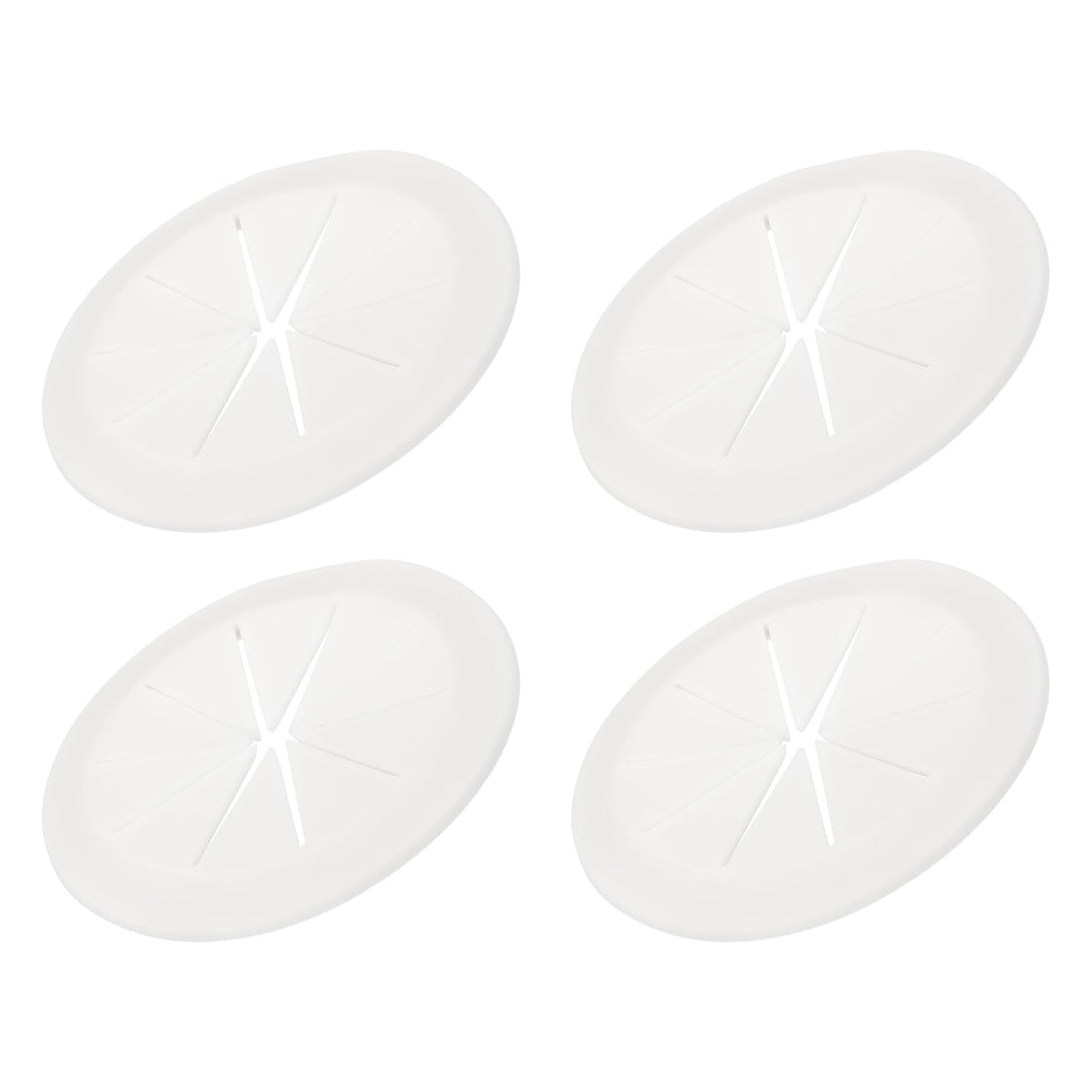 PATIKIL Desk Grommet 2-3/8", 4 Pcs Round Cable Grommet Cord Hole Cover with Adhesive Tape Flexible Table Wire Organizer for Office Home Table Countertop, Light Gray