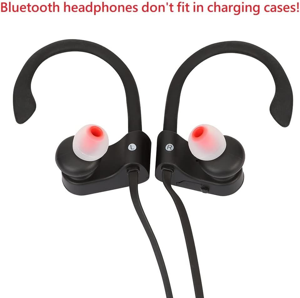 Earbud Replacement Tips Silicone Earbud Tips Headphone Earbud Tips Ear Gels Fit for Inner Hole from 3.8mm - 5.1mm Earphones 9 Pairs S/M/L Clear Red