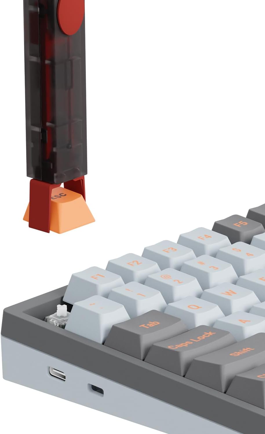 GATERON Twins Switch Puller Keycap Puller, DIY Tool Easily Remove and Replace Gaming Keyboard Switches and Keycaps Integrated for Mechanical Keyboard