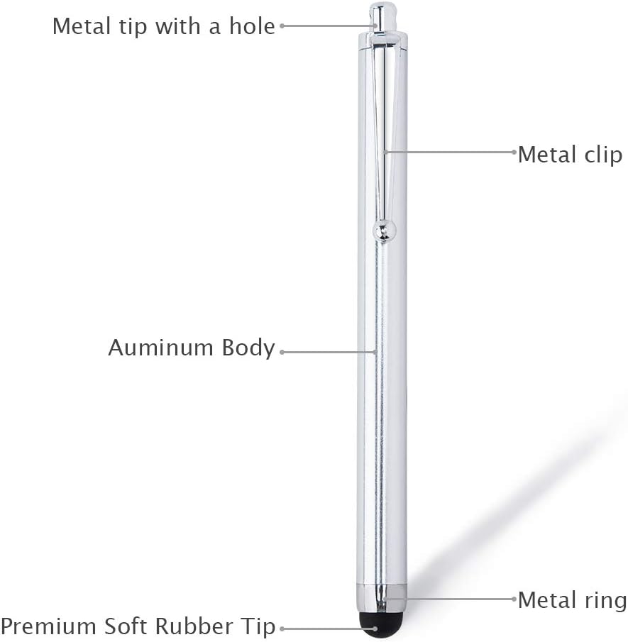 Briout Stylus Pens for Touch Screens, 36 Pack Capacitive Stylus, High Precision Compatible with All Universal Touch Screen Devices (12 Multicolor)