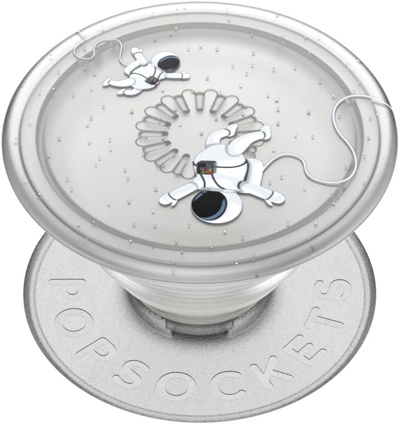 PopSockets Plant-Based Phone Grip with Expanding Kickstand, Eco-Friendly, Adhesive Grip - Translucent Space Walk