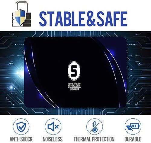 SSD SATA 2.5" 64GB Shark Speed Internal Solid State Drive High Performance Hard Drive for Desktop Laptop SATA III 6Gb/s(64GB, 2.5''-SATA3)