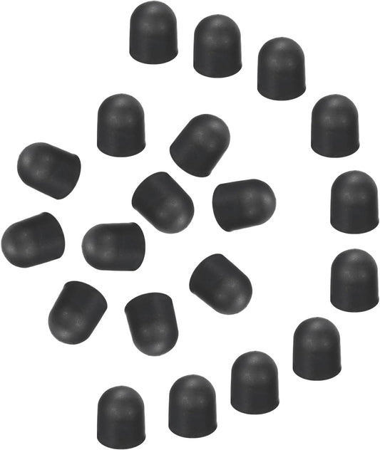 MECCANIXITY 40Pcs Replacement Stylus Pen Tips 5mm Conductive Capacitive Touch Screen Pens Tips Silicone Rubber, Black