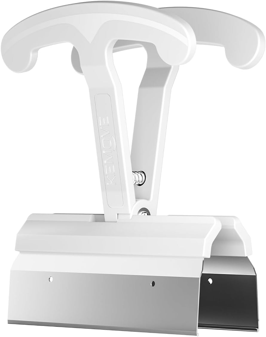 KEMOVE P11 4-Key Keycap Puller - Custom Gaming Mechanical Keyboard Cleaning and Removal Tool, Made with PC and 420 High-Carbon Stainless Steel, Suitable for Standard Layout Keyboards (White)