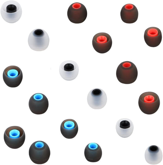 Earbud Silicone Ear Tips Earbuds Replacement Ear Tips Gels Bud for Popular in-Ear Headphones Other Inner Hole from 3.8mm - 5.1mm Earphones 9 Pairs S/M/L