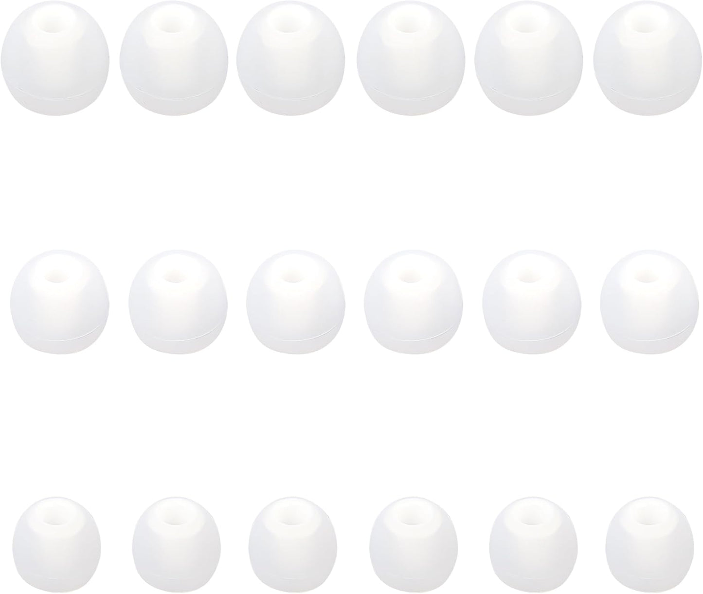 Silicone Replacement Earbud Tips Earbud Covers Fit Most in-Ear Earbuds(Inner Hole 3.8mm -5.1mm) Headphone Ear Tips Earbuds Rubber Tips 9 Pairs S M L