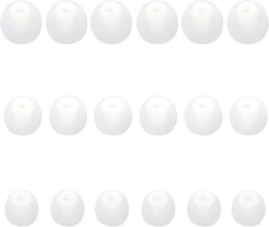 Silicone Replacement Earbud Tips Earbud Covers Fit Most in-Ear Earbuds(Inner Hole 3.8mm -5.1mm) Headphone Ear Tips Earbuds Rubber Tips 9 Pairs S M L
