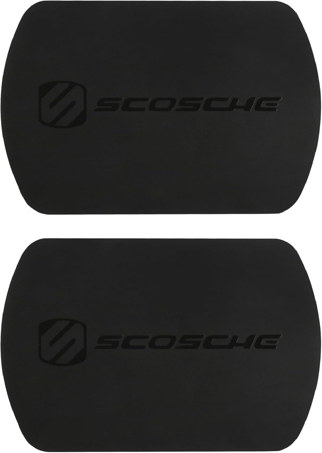 Scosche MagicMount Replacement Metal Plate Kit, Large Metal Plates with Strong Adhesive for Car Magnet Phone Mount Magnetic Cell Phone Holder, Universal Fit with All Devices and Cases, Black, 2-Pack