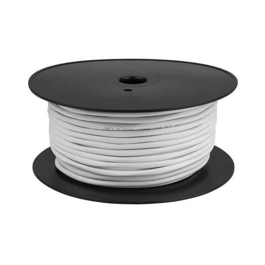 Speaker Wire - 99.9% Oxygen Free Copper – ETL Listed & CL3 Indoor Speaker Cable (14/2 White, 200FT)