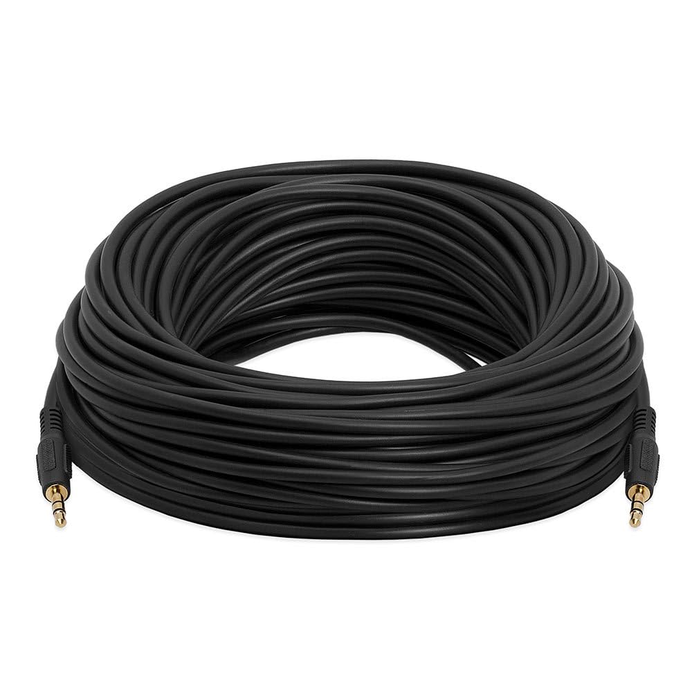 Cmple - 3.5mm Aux Male to Male Stereo Audio Cable Auxiliary Headphones Cord MP3 PC - 75 Feet