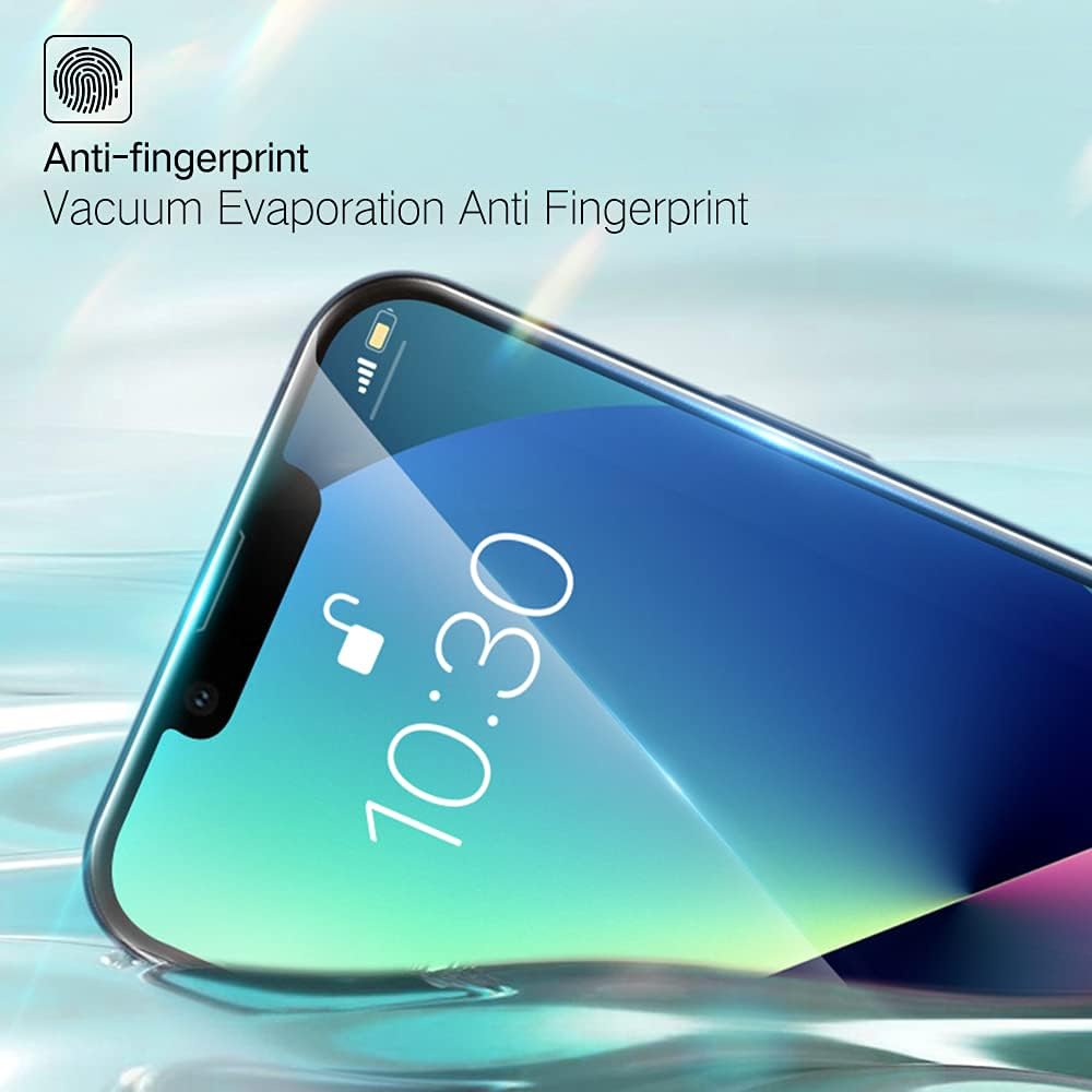 PERFECTSIGHT Privacy Screen Protector Compatible with iPhone 14 Plus, iPhone 13 Pro Max 6.7 Inch, HD Clear Bubble Free Anti-Scratch Case Friendly Anti Blue Light Anti Spy Tempered Glass