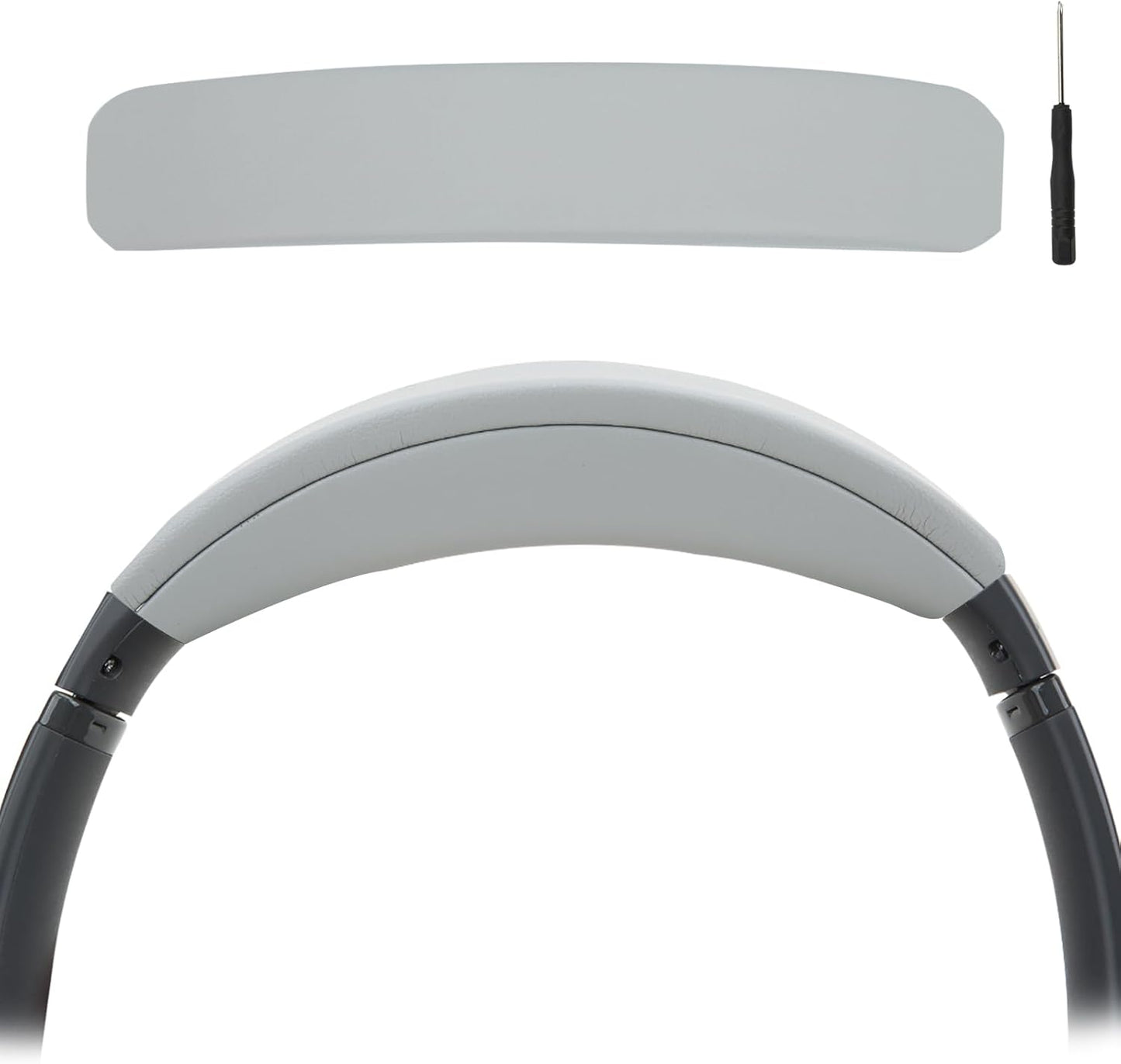 Replacement Headband Pad Kit for Bose QuietComfort 45 (QC45) QC35 QC35 II Headphones (Light Gray)