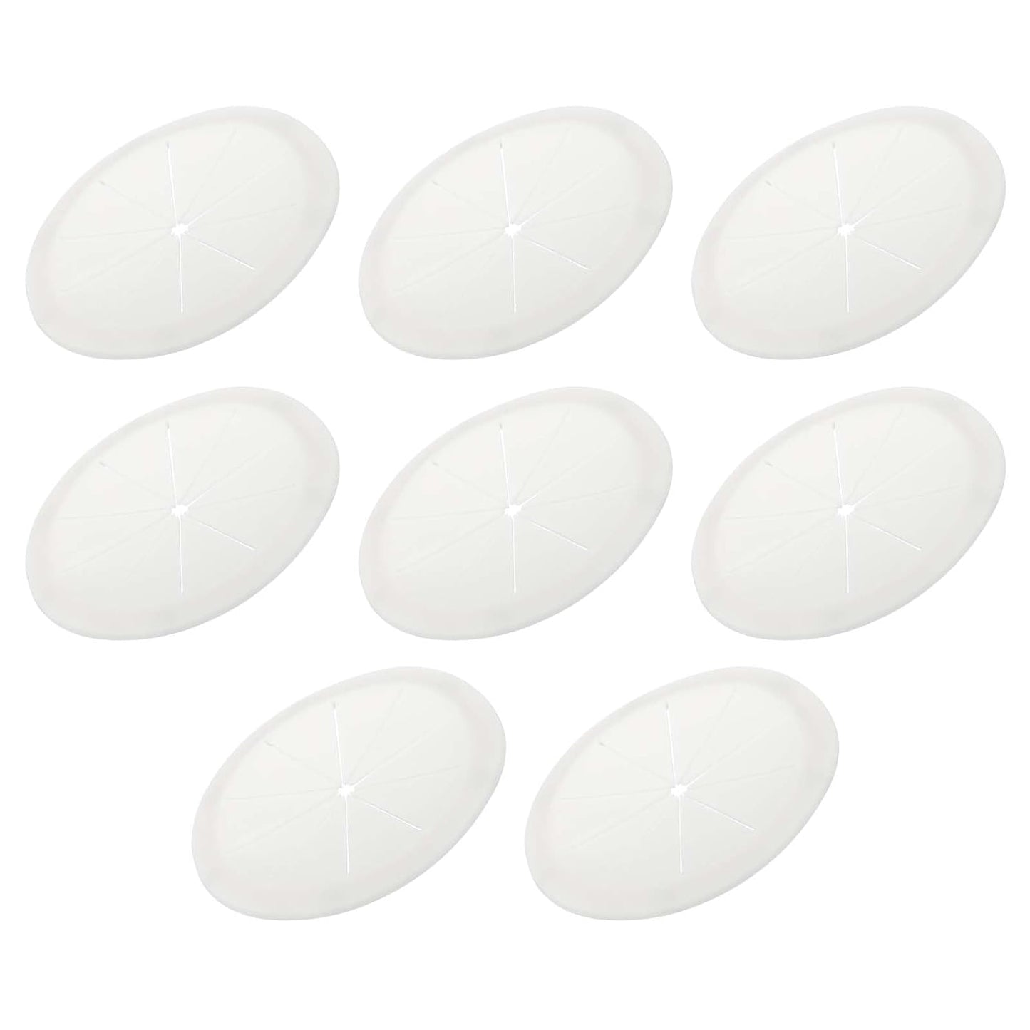 PATIKIL Desk Grommet 3-3/16", 4 Pcs Round Cable Grommet Cord Hole Cover with Adhesive Tape Flexible Table Wire Organizer for Office Home Table Countertop, Light Gray