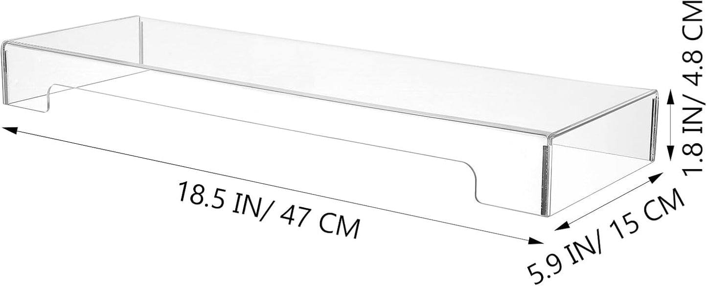 DOITOOL Acrylic Computer Keyboard Cover, Mechanical Keyboard Dust Cover Protector Cat Covers,Laptop Dust Cover(18.6 x 5.9X 1.8inch)