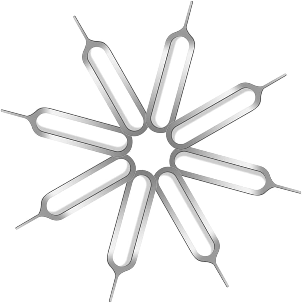 20 Pack SIM Card Adapter Kit, 4 in 1 Nano Micro Standard Converter Kit with Steel SIM Tray Eject Pin 1, Black