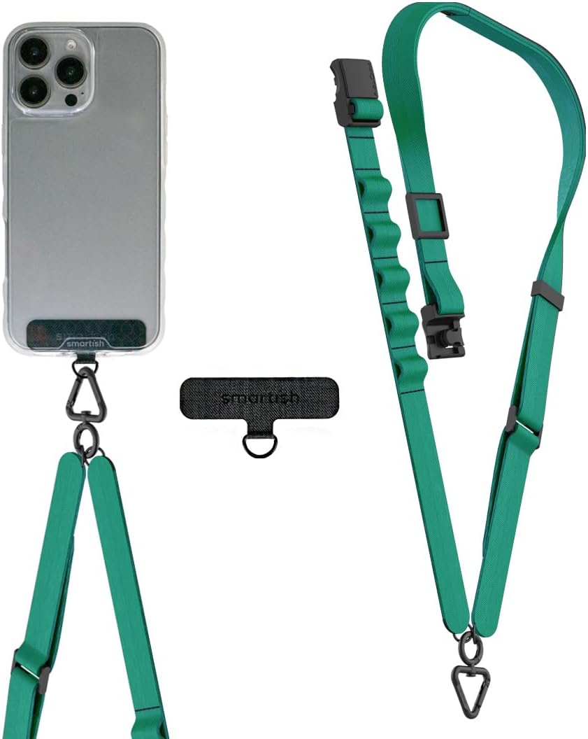 Smartish Phone Lanyard - Case Clinger - Universal iPhone Holder w/Detachable Crossbody Shoulder Neck Strap w/Storage Loops, Fidlock, Insert for Phone Cases iPhone, Galaxy, Pixel - So Jaded