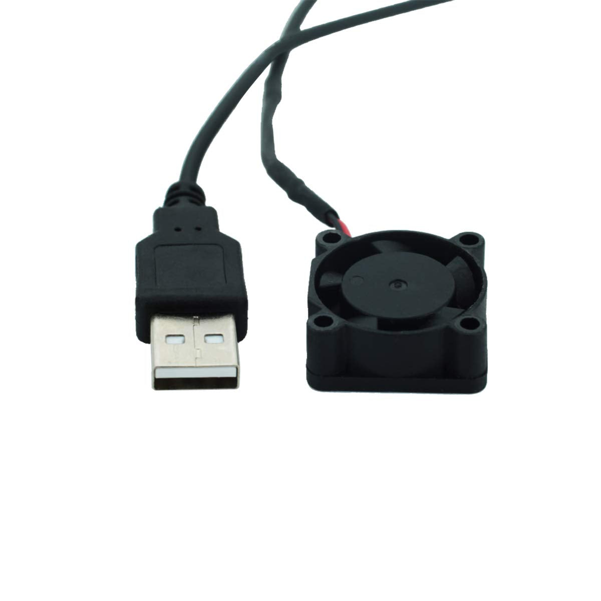 DEVMO 2pcs USB 5V DC Fan 2510 Small 2 pin Cooling Cooler Computer 25mm X 10mm (25x25x10)