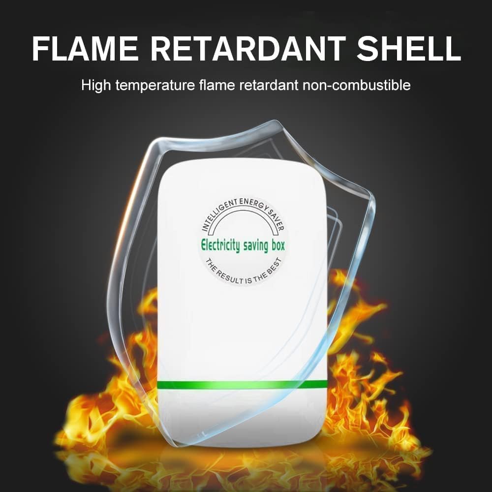 Elon-musk's Electricity Saving Box Stop Watt Stopwatt Energy Saving Device Save Energy Saving Device Energy Saving Power Strip for Home Office US Plug 90v-250v 30kw Rated Green (2PCS, White)