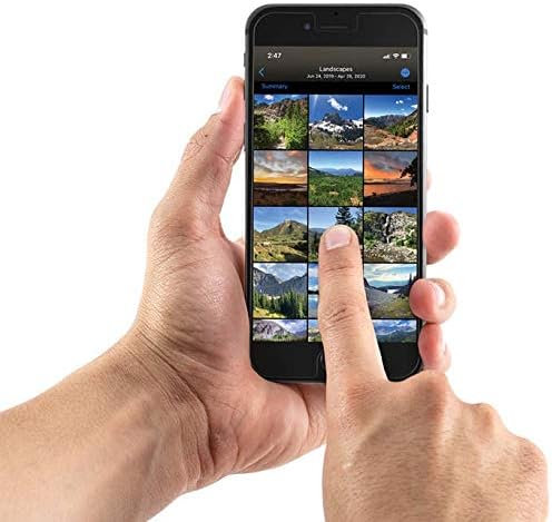 ZAGG InvisibleShield Glass Elite Plus - Tempered Glass Screen Protector - Made for Apple iPhone SE2 (2020) - Case Friendly - Impact & Scratch Protection, Clear, 200105346