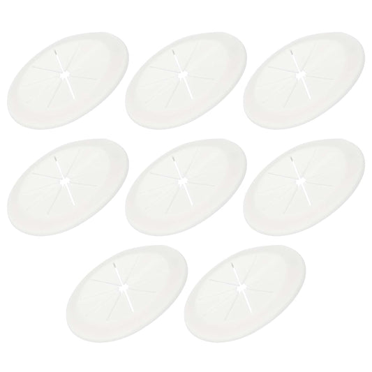 PATIKIL Desk Grommet 2-1/16", 8 Pcs Round Cable Grommet Cord Hole Cover with Adhesive Tape Flexible Table Wire Organizer for Office Home Table Countertop, Light Gray
