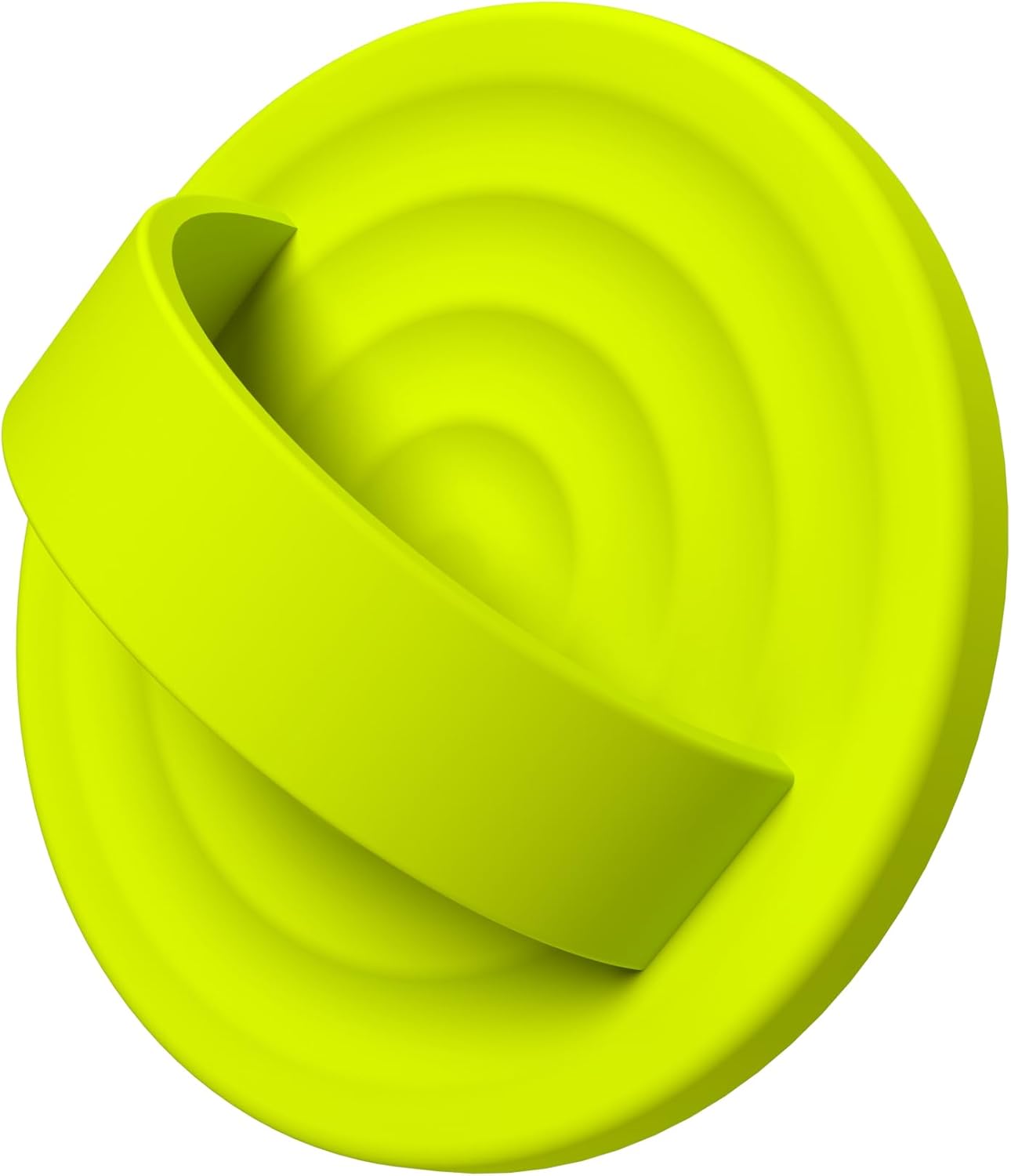 Magnetic Phone Ring Grip Holder, Silicone Finger Loop Grip, Compatible with MasSafe, Back of Phone for iPhone Pro Max/Plus/16/15/15/14/13/12 Series, Neon Yellow