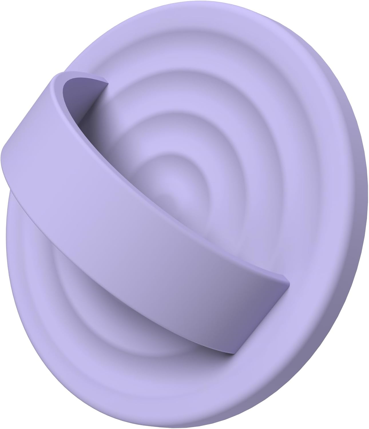 Magnetic Phone Ring Grip Holder, Silicone Finger Loop Grip, Compatible with MasSafe, Back of Phone for iPhone Pro Max/Plus/16/15/15/14/13/12 Series, Lilac Purple