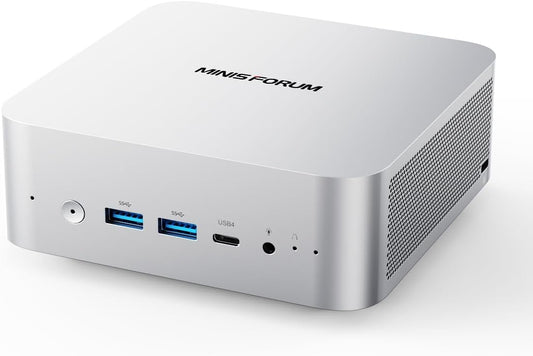 MINISFORUM AI Mini PC M1 Pro-125H with Intel Core Ultra 5 Processor 125H(14C/18T,up to 4.5Ghz), Mini Computer 32GB DDR5 PCIe4.0 SSD 1TB,Triple Display with HDMI 2.1/USB4/DP,5X USB Ports, WiFi 7,BT5.4