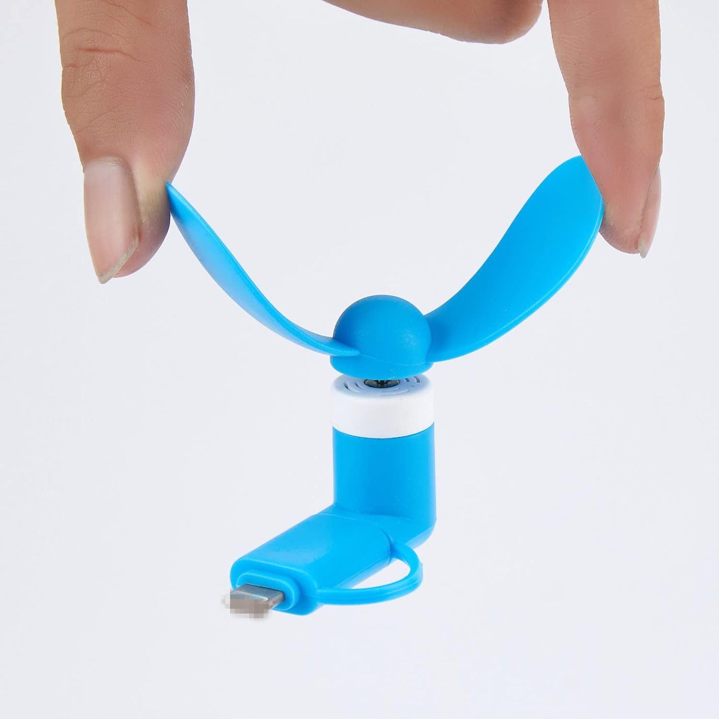 Mini Cell Phone Fan 2-in-1 Fan Compatible for iPhone, iPad, Android Smartphone,Tablet - Colorful and Powerful- Cell Phone Summer Accessories (6-Pack)