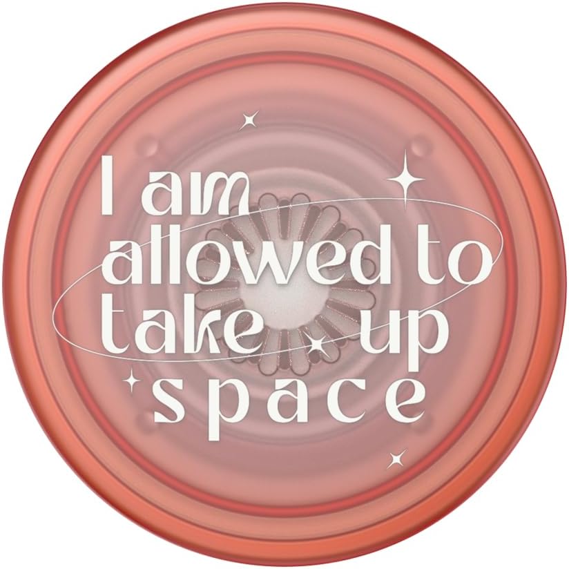 PopSockets Plant-Based Phone Grip with Expanding Kickstand, Adhesive Grip, Eco-Friendly, Cute PopSockets - Take Up Space Transluscent