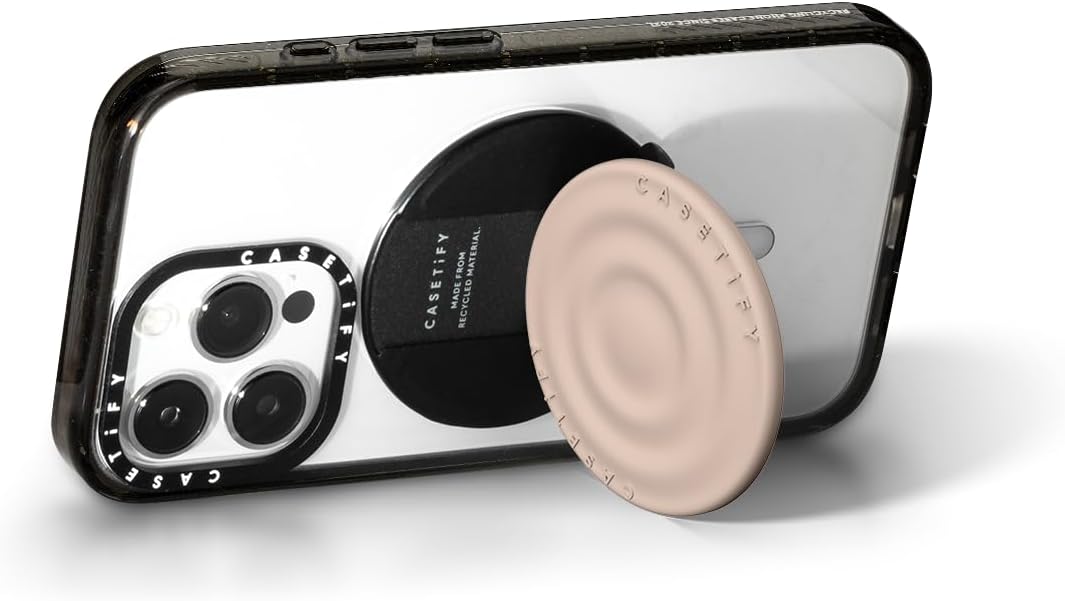 CASETiFY Snappy Ripple Grip Stand Compatible with Magsafe - Oat