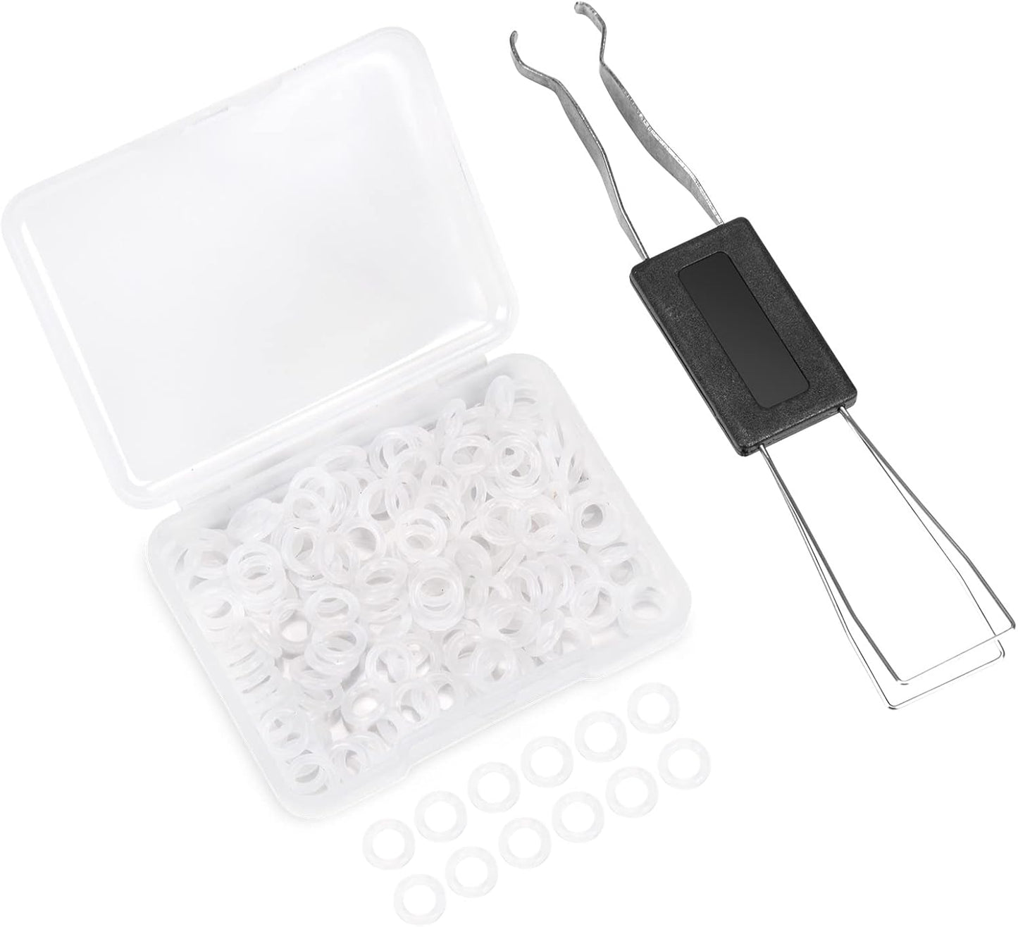 150PCS O Rings Keyboard Dampeners Rubber O-Ring Keyboard Silencer with Keycap Remover Tool for Cherry MX Switch Keyboard and Mechanical Keyboard Keys Dampeners