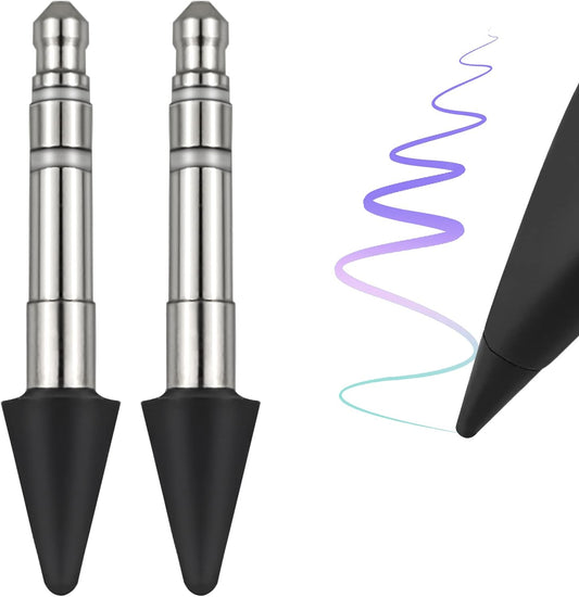 Slim Pen 2 Tips (2 Pack) Replacement fits for Surface Slim Pen 2, Real-Time Sensitivity Replacement nibs fits for Surface Pro 8/Surface Pro X/Surface Laptop Studio/Surface Duo 2 Table Pen