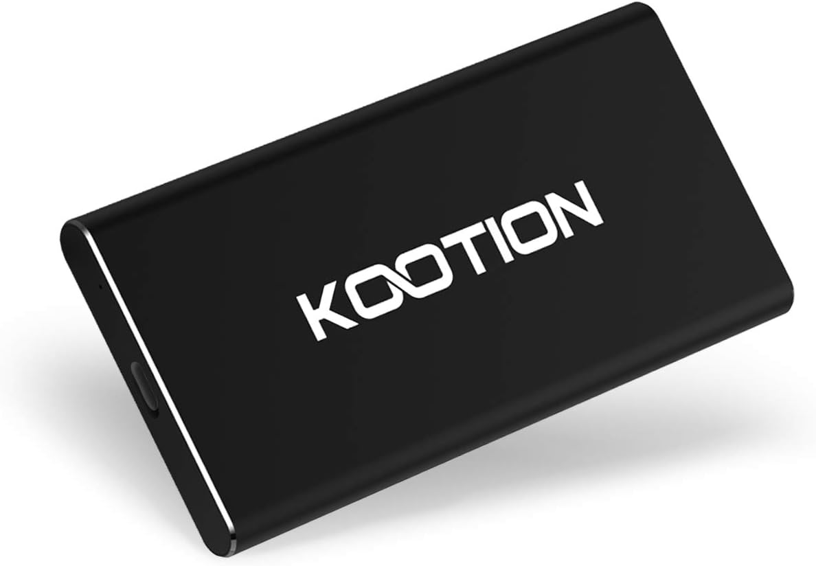 KOOTION External SSD 250GB Portable SSD High-Speed Solid State Drive, Read up to 500MB/s & Write up to 450MB/s