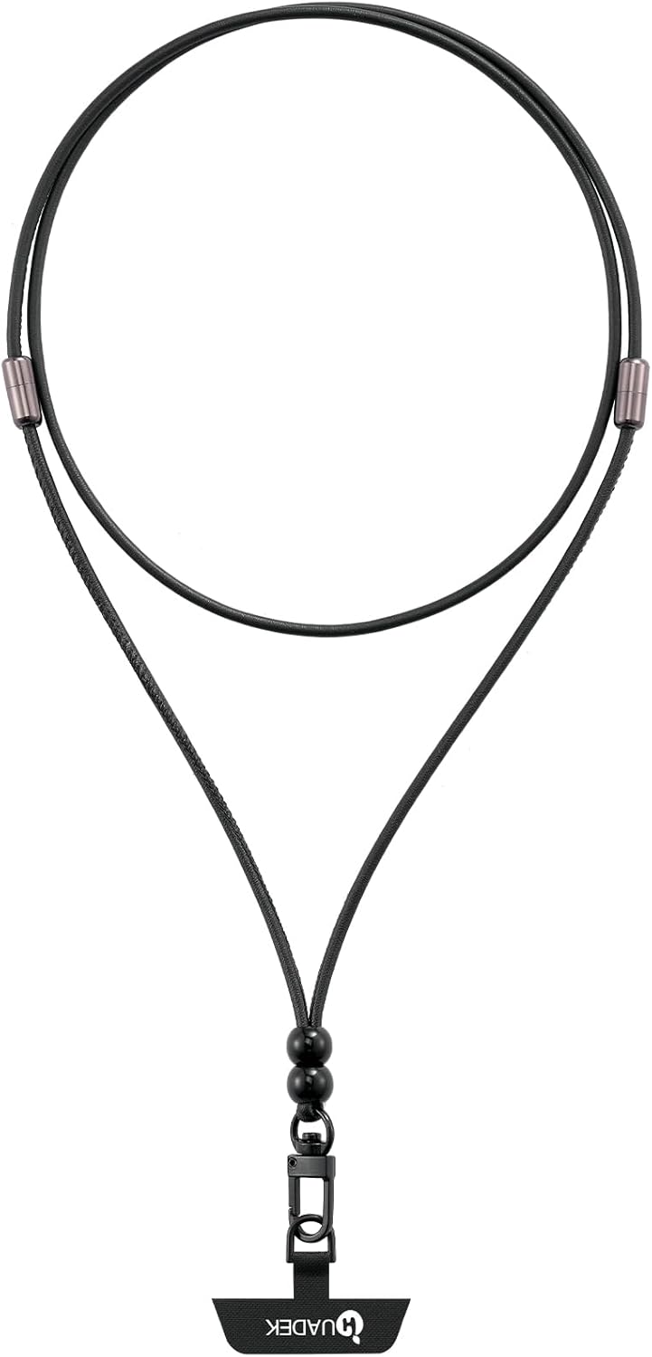 cell phone lanyard Detachable Phone Chain Strap Leather 2-in-1 Wristlet Phone Strap