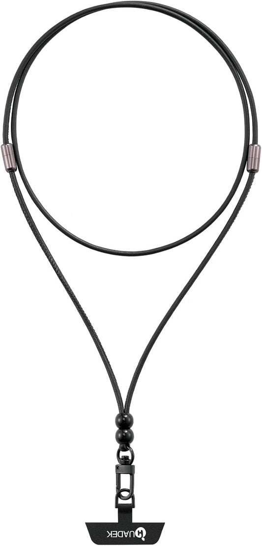 cell phone lanyard Detachable Phone Chain Strap Leather 2-in-1 Wristlet Phone Strap