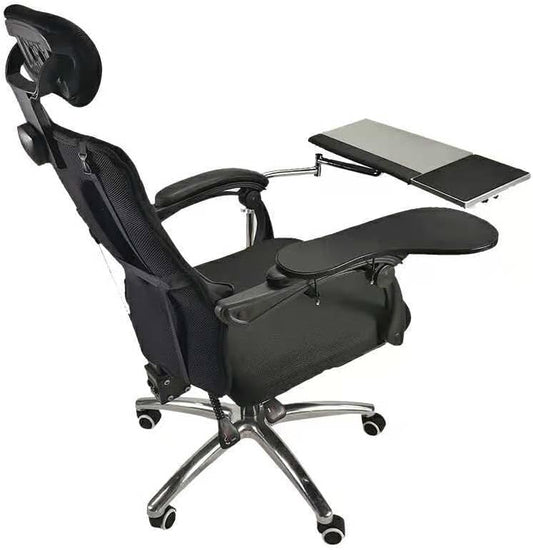 Ergonomic Laptop Keyboard Mouse Chair Stand Mount Holder Installed to Chair