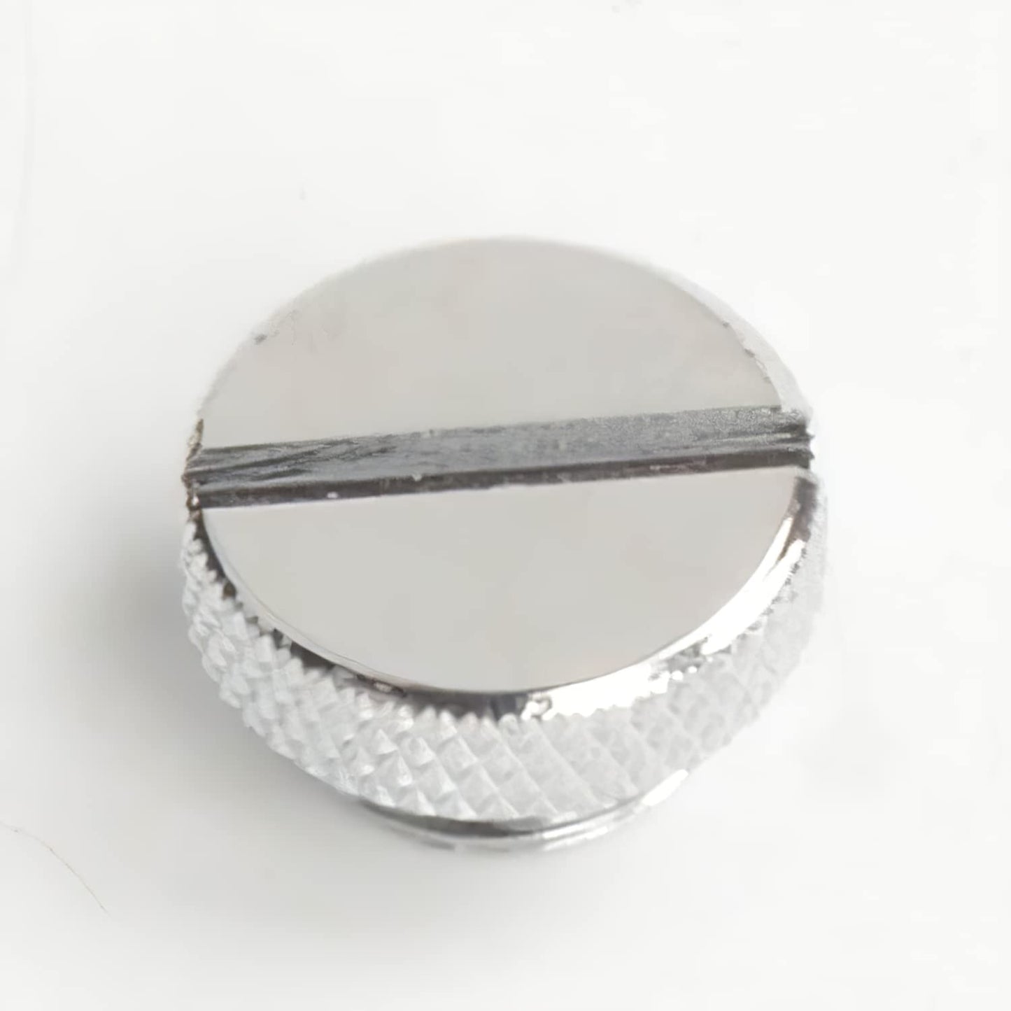 Dracaena 2 Pack G1/4" Thread, Thin Water Stop Plug Fitting with Coin Slot for Computer Water Cooling System, Durable Brass/Copper Material, Silver