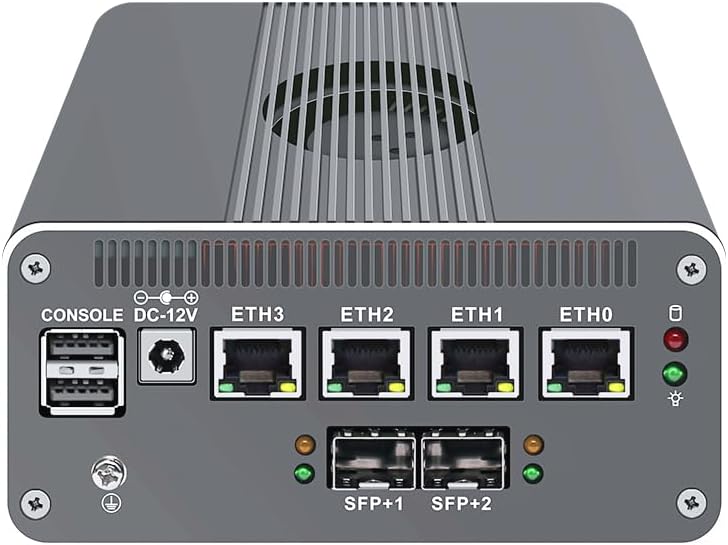 CWWK Intel Alder Lake N100(4C/4T Up to 3.4GHz)/N305(8C/8T Up to 3.8GHz) Dual SFP+10GbE Mini PC|4xIntel I226-V 2.5GbE |DDR5 Memory|PCI-E x4|HDMI+DP+Type-C (10 Gigabit N305, 16G RAM 512G SSD)