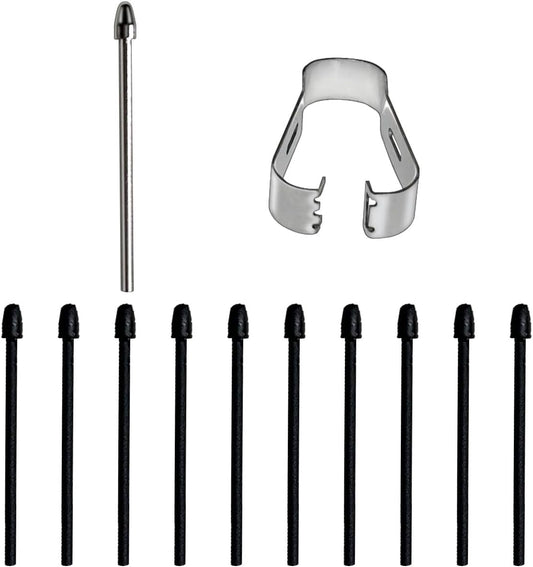 Pen Tips Replacement Compatible with Kindle Scribe Basic Pen, Pencil Nibs Compatible with Kindle Scribe Premium Pen (1 PCS Metal Tips, 10 PCS 2B Tips)