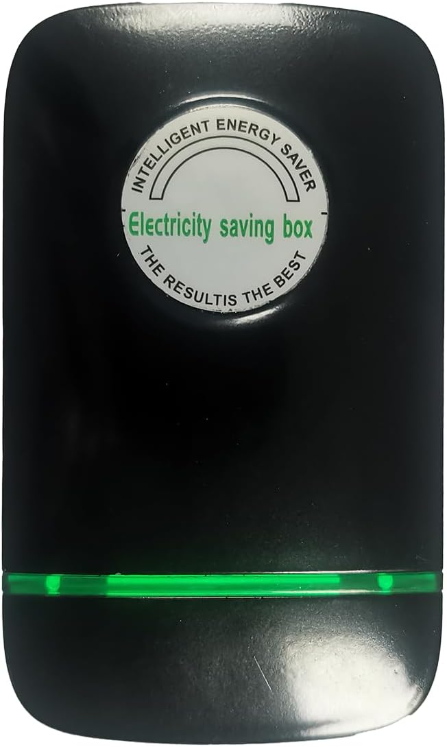 Elon-musk's Electricity Saving Box Stop Watt Stopwatt Energy Saving Device Save Energy Saving Device Energy Saving Power Strip for Home Office US Plug 90v-250v 30kw Rated Green (1PCS, Black)