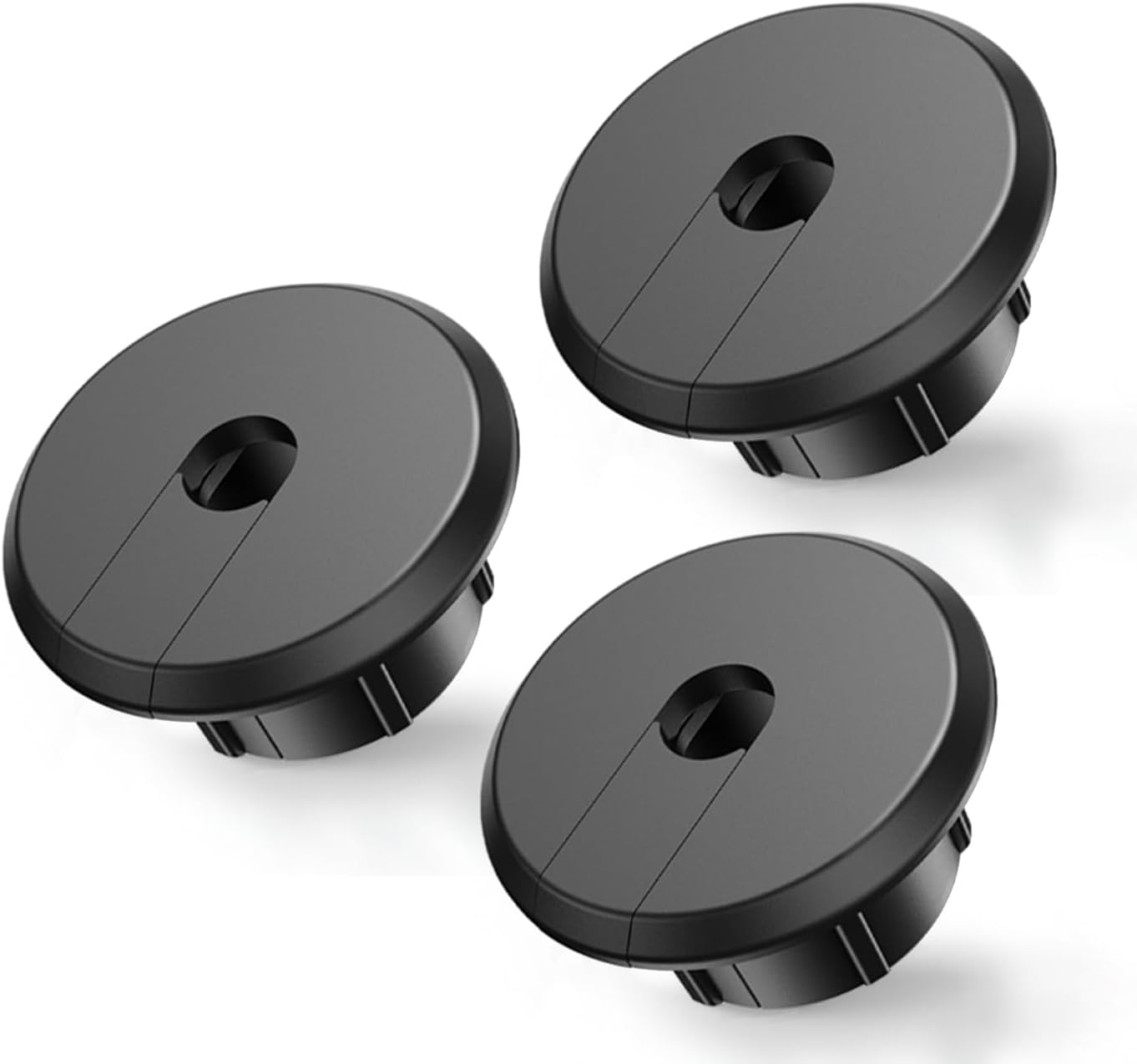 Wall Bushing Grommet for Starlink Dishy Router Ethernet Adapter Cable, Starlink Cable Routing Kit Feed-Through for 1 inch Wall Hole and Furnitures Wire Hole (Black, 3 Pack)
