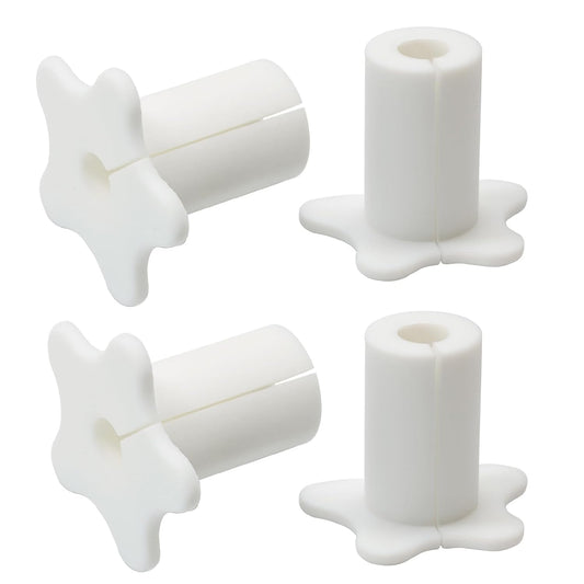 4pc Starlink Cable Grommet 5/8" Silicone Waterproof Wall Hole Pass Through Split Cable Bushings for TV Wire Ethernet Cord, Starlink Cable Routing Kit Accessories, 27.6mm/1.09" Ht, White