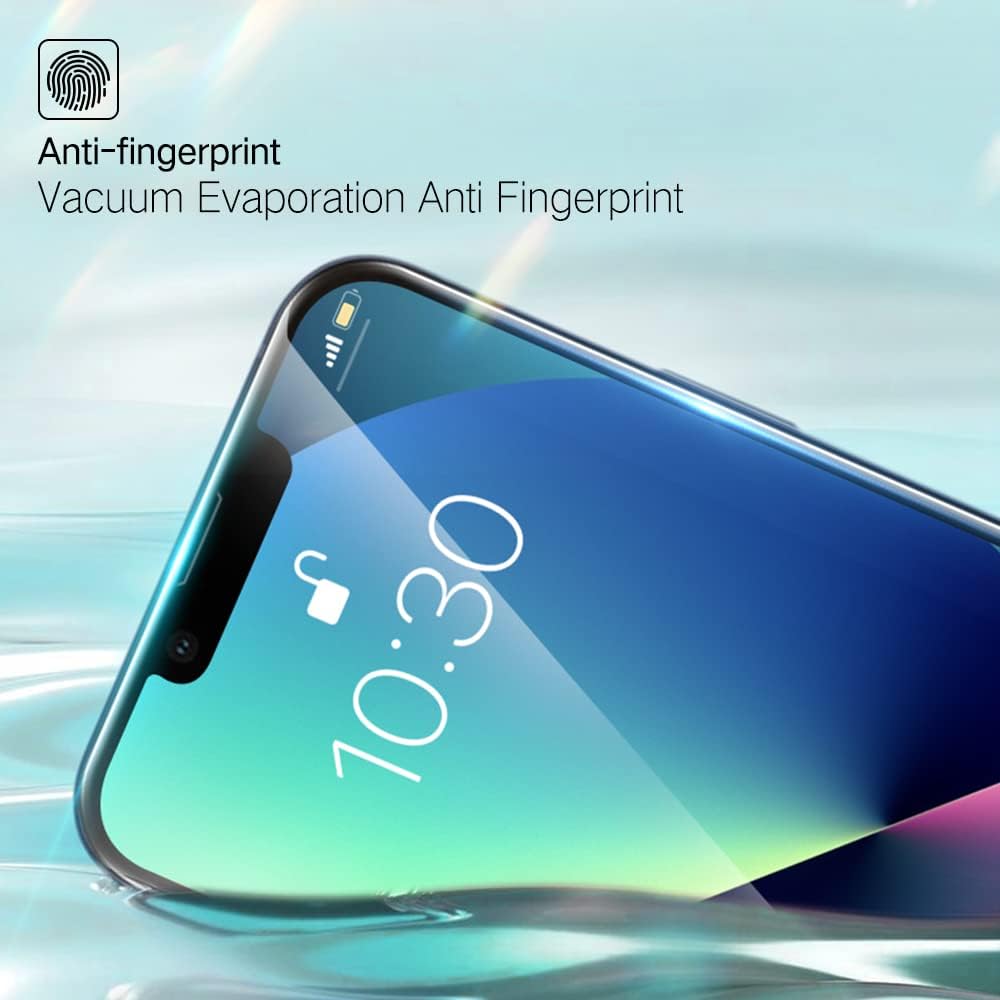 PERFECTSIGHT 2 Pack Anti Blue Light Screen Protector Compatible with iPhone 14, iPhone 13 Pro, iPhone 13, [Eye Protection Relieve Eye Strain] HD Clear Blue Light Blocking Tempered Glass