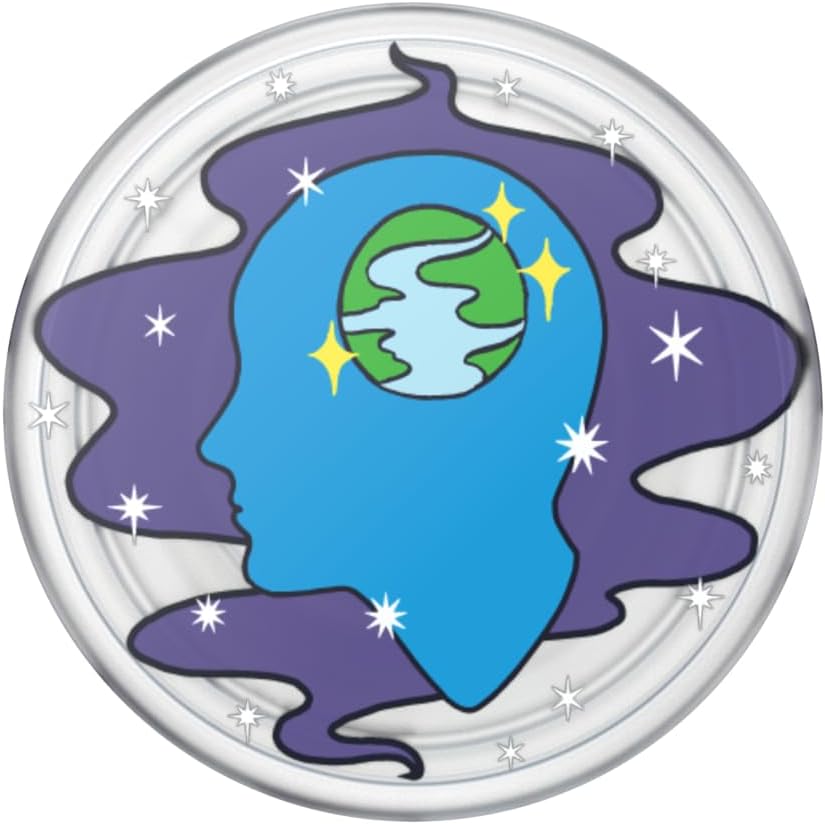 PopSockets Plant- Based Phone Grip with Expanding Kickstand, Adhesive Grip, Eco- Friendly - Translucent Open Minded